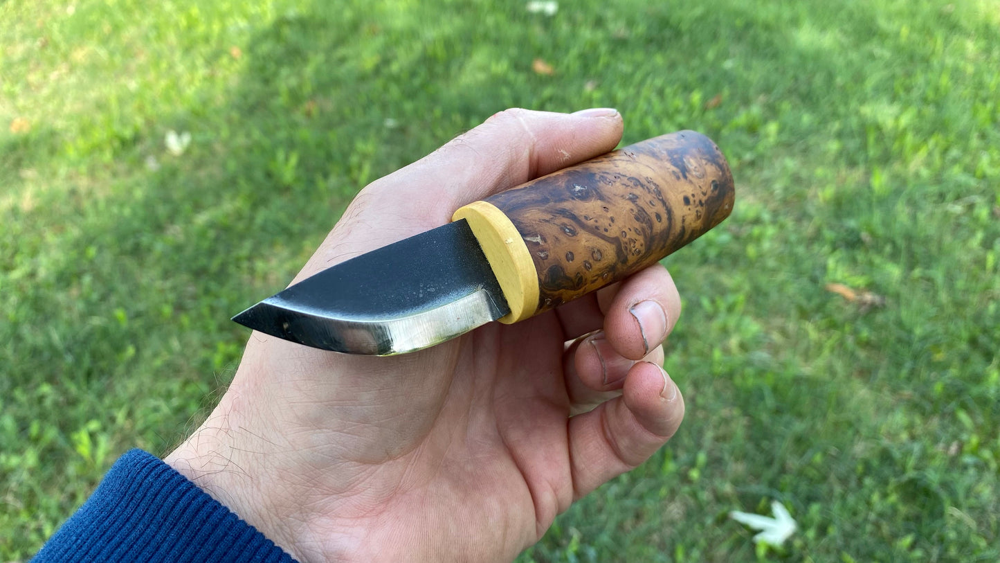 Mini Puukko Knife O1 steel, Camping Knife, Bushcraft Knife, Hunting Knife, Survival Knife, Handcraft Knife
