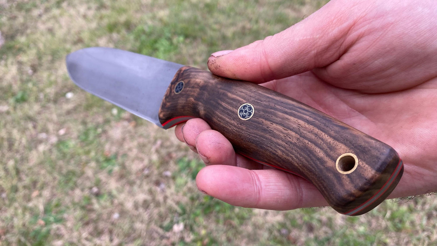 Big Hunting Knife with Leather Sheath, Bushcraft Knife, Camping Knife, Tactical Knife, Full Tang Knife, Survival Knife, Handcraft Knife