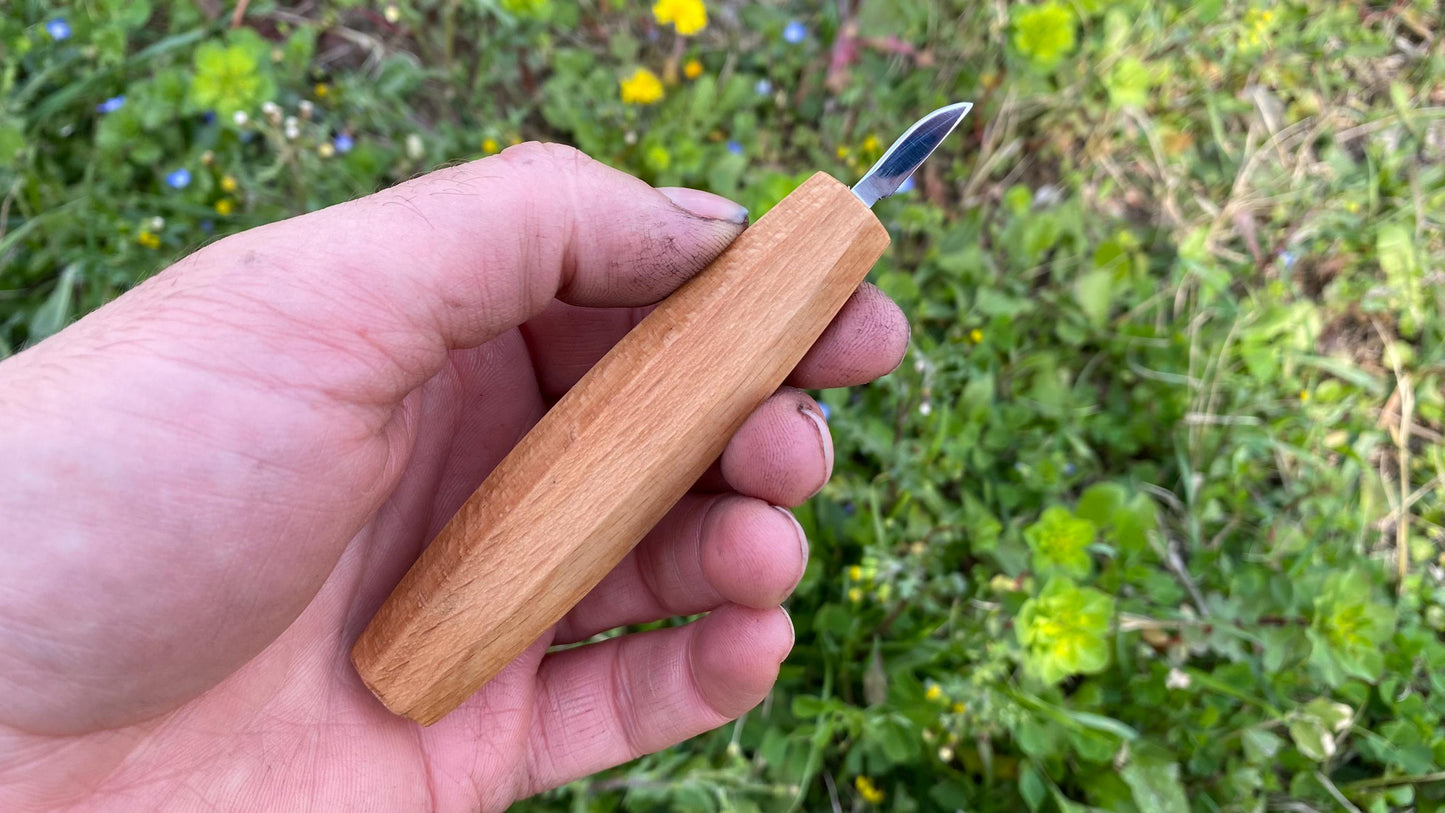Micro Detail Carving Knife No 1, Figure Carving Knife, Whittling Knife, Wood Carving Knife, Wood Carving Tool, Chip Carving Knife