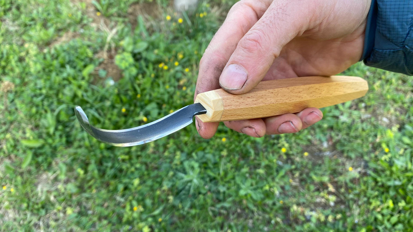 Kaşık Oyma Bıçağı, Sağ El, Açık Ağız
