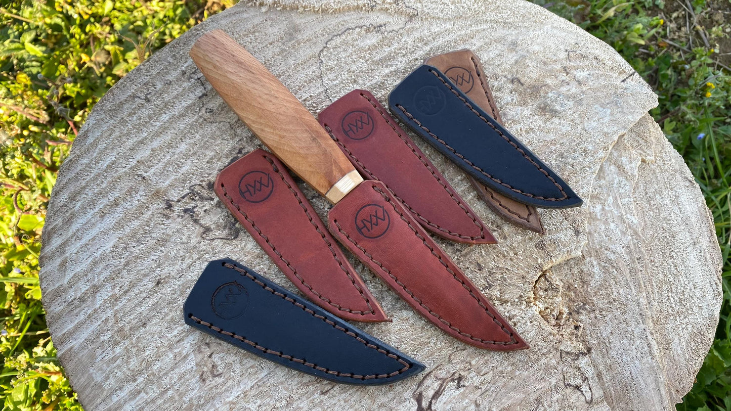 Leather Sheath for the 88mm Sloyd Knives