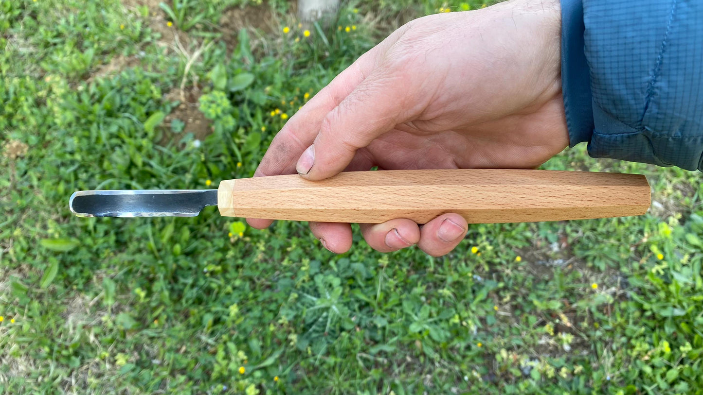 Kaşık Oyma Bıçağı, Sağ El, Açık Ağız