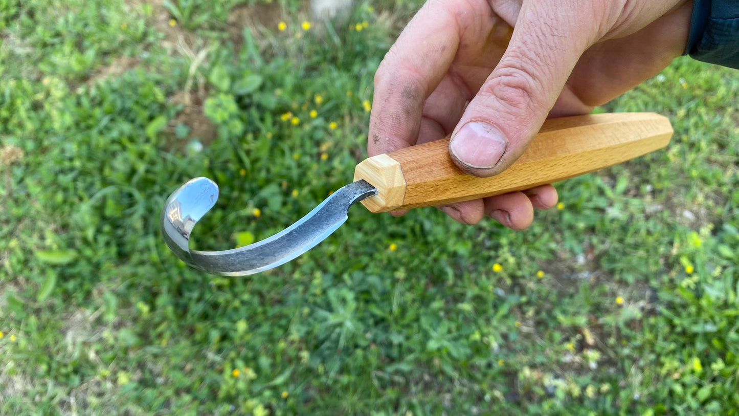 Kaşık Oyma Bıçağı, Sağ El, Kapalı Ağız