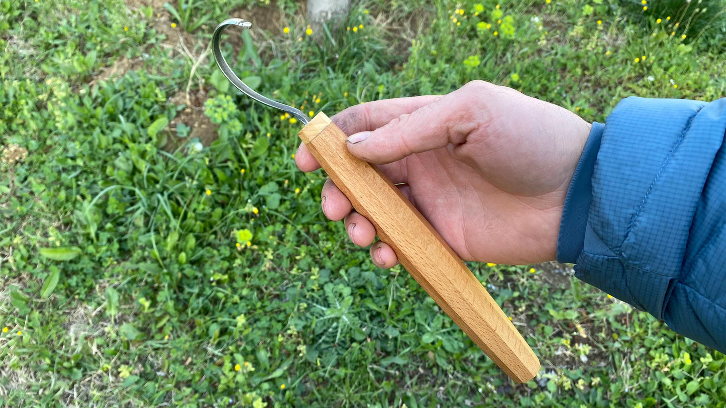 Kaşık Oyma Bıçağı, Sağ El, Kapalı Ağız