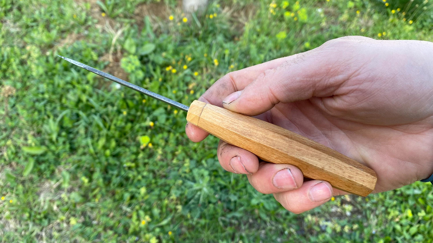 Sloyd Knife 88mm Curved Blade, Wood Carving Knife, Spoon Carving Knife, Puukko Knife, Kuksa Knife, Wood Carving Tool, Whittling Knife