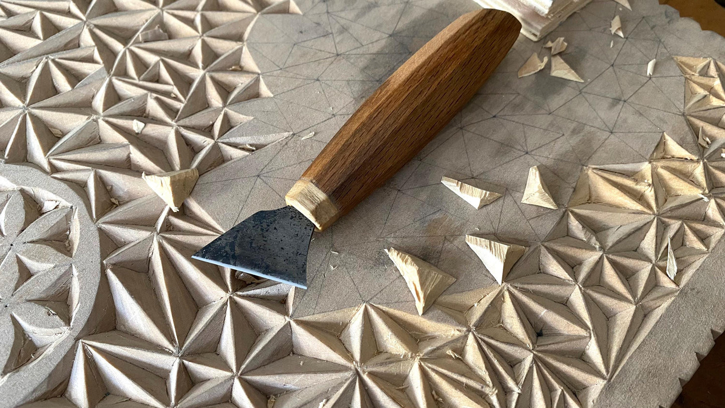 Detail Carving Knife No 8, Chip Carving Knife, Figure Carving Knife, Whittling Knife, Wood Carving Knife, Wood Carving Tool