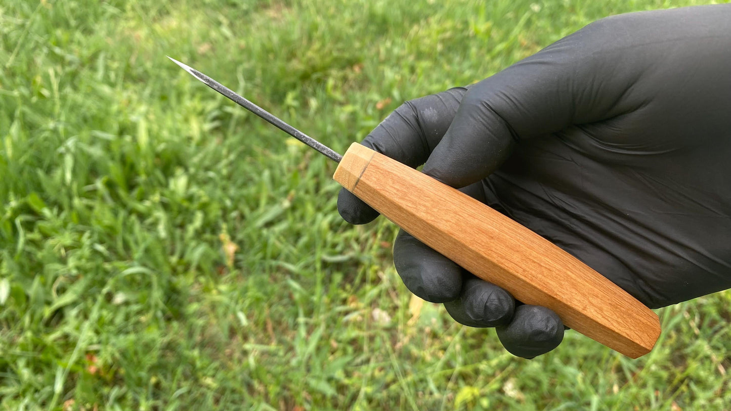 Hollow Ground Sloyd Knife 65mm, Wood Carving Knife, Spoon Carving Knife, Puukko Knife, Kuksa Knife, Carving Tool, Whittling Knife