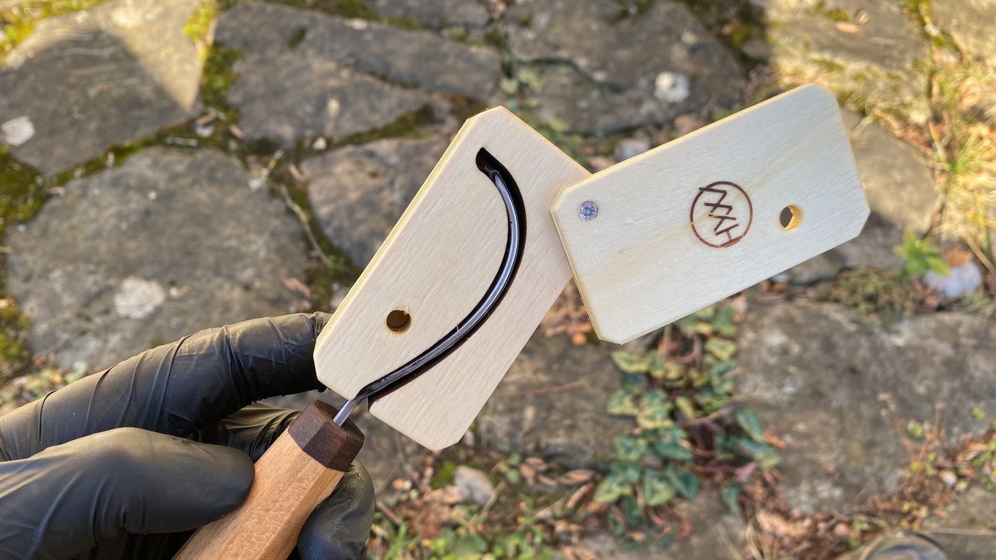 Wooden Sheath for the Open Curve Spoon Knives