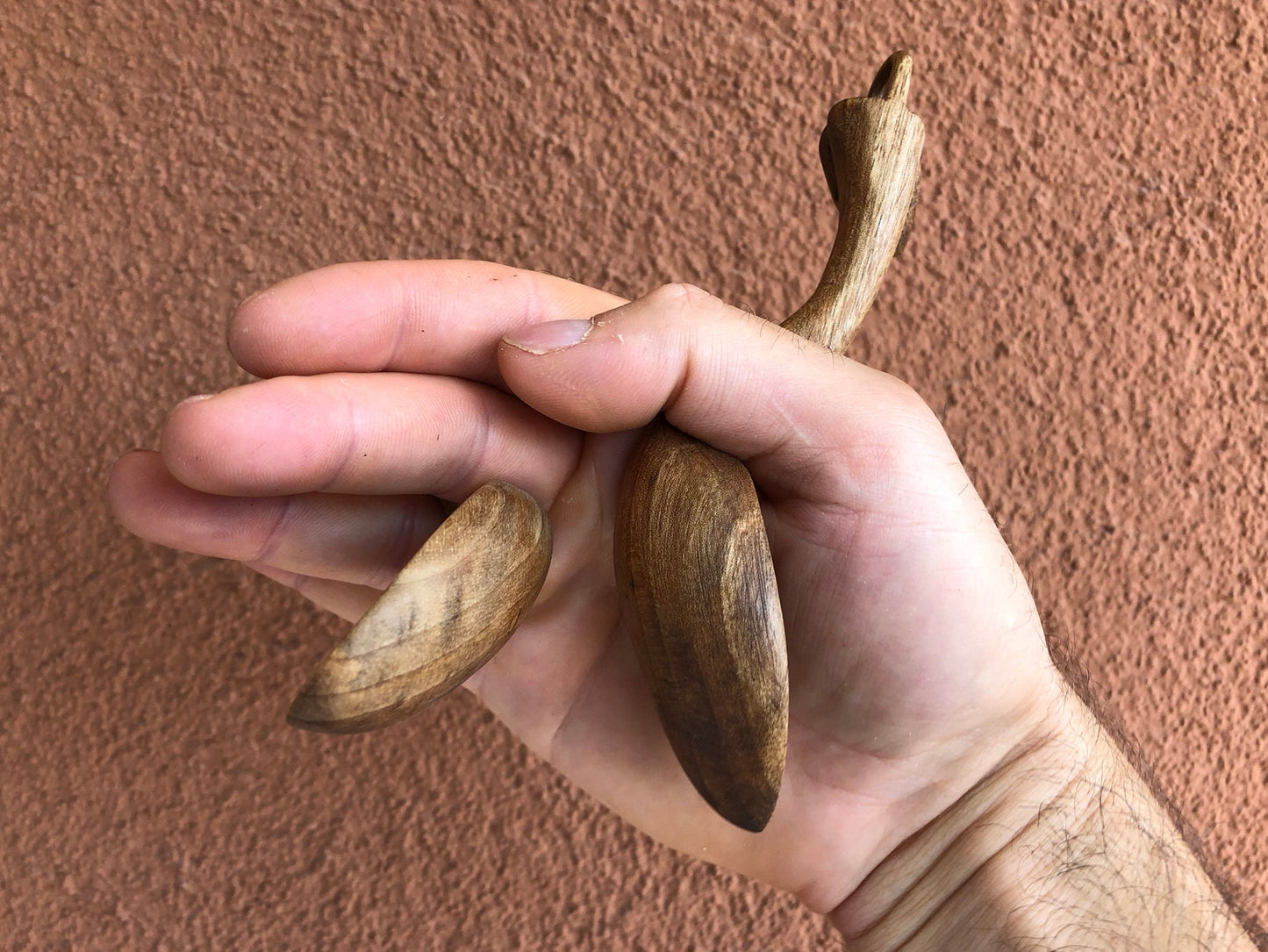 Rattled Spoon Set, Folk Dances Spoon, Traditional Rustic Spoon, Home Decor, Hand Carved Wooden Spoon, Rustic Kitchen Ware, Hand Carved Spoon