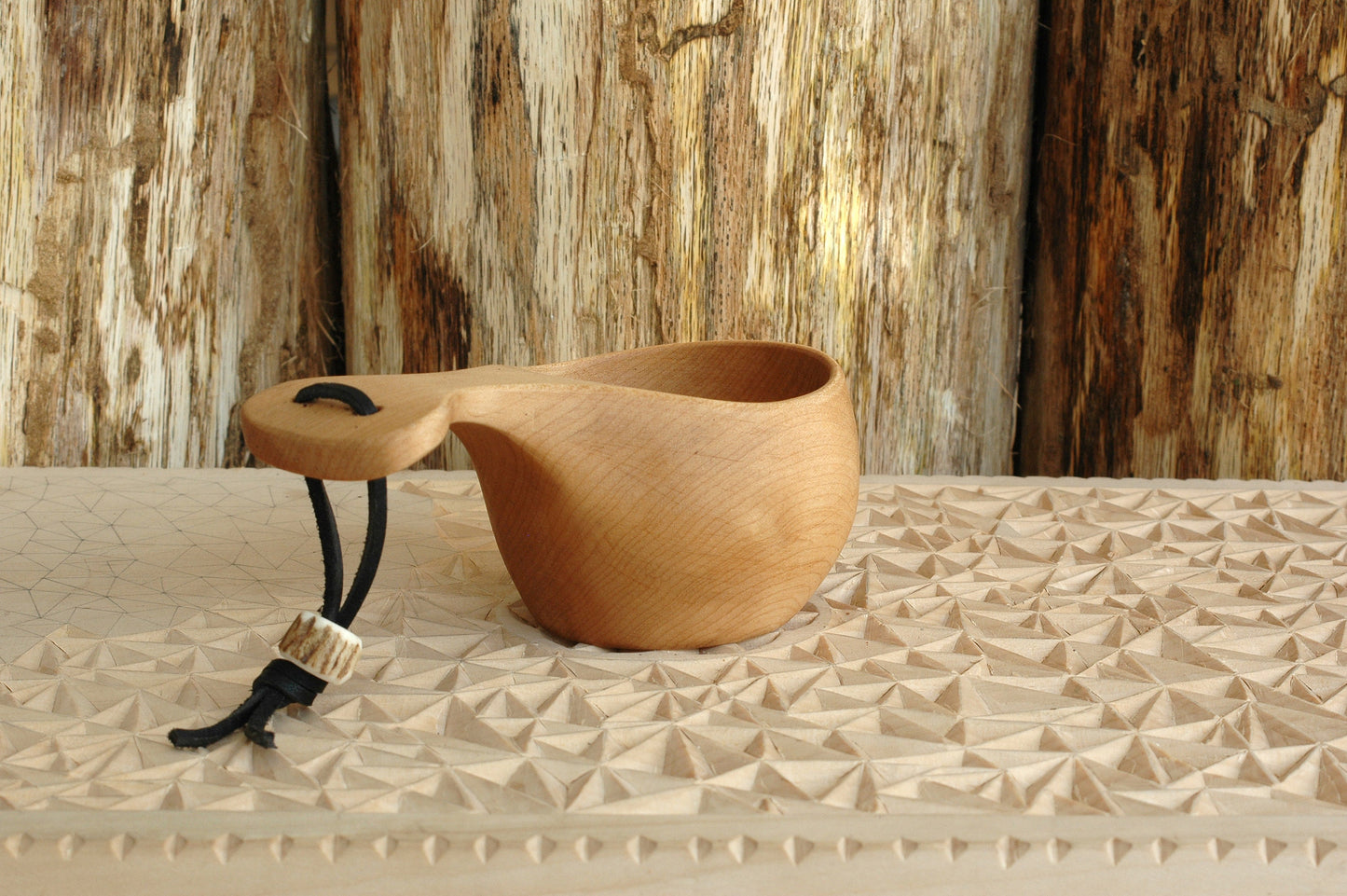 Scandinavian Kuksa, Hand Carved Cup, Wooden Mug, Camping Gear, Coffee Cup, Bushcraft Kuksa, Guksi, Kuksa Cup