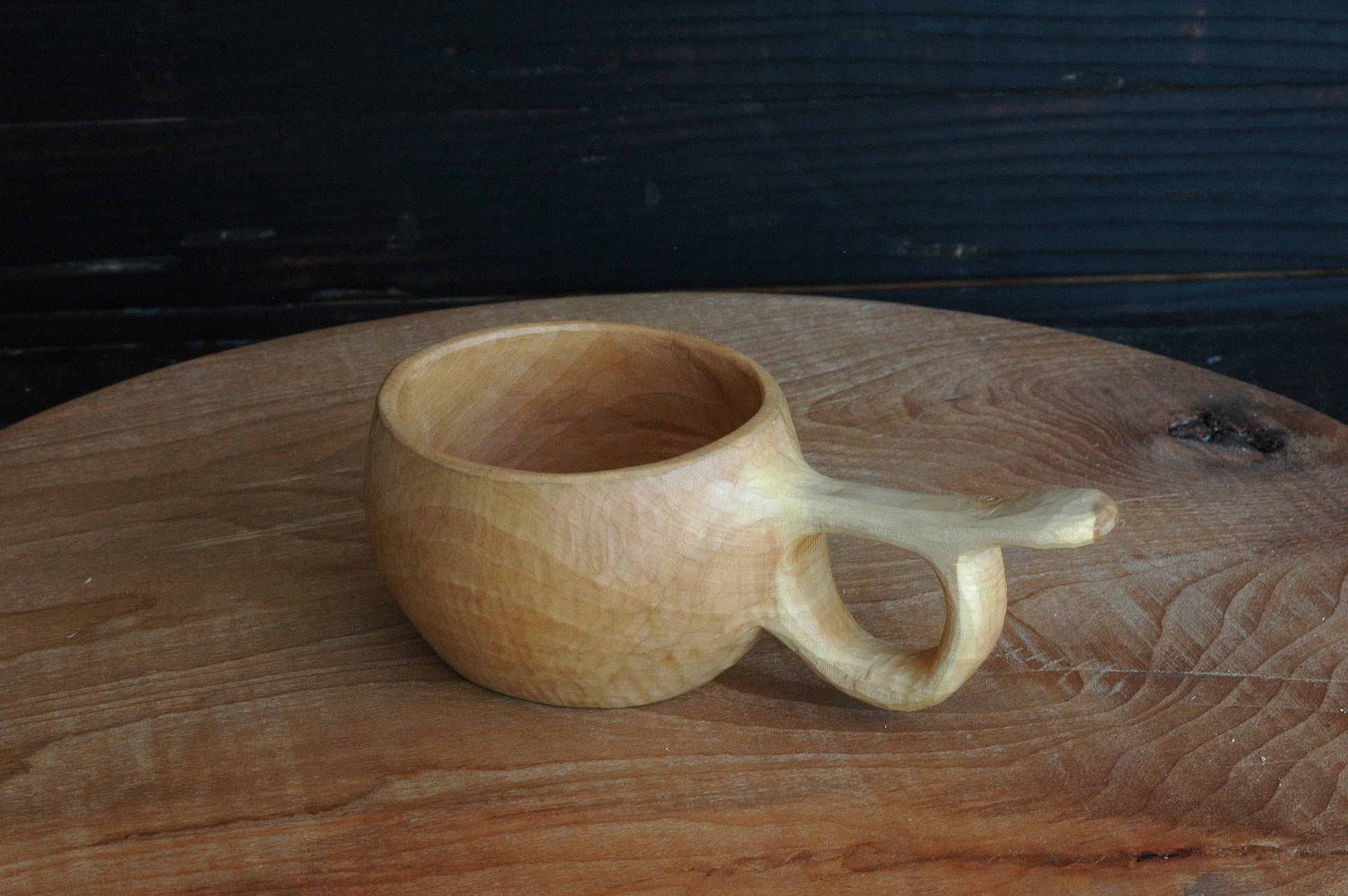 Kuksa, Hand Carved Cup, Wooden Mug, Camping Gear, Coffee Cup, Bushcraft Kuksa, Guksi, Kuksa Cup