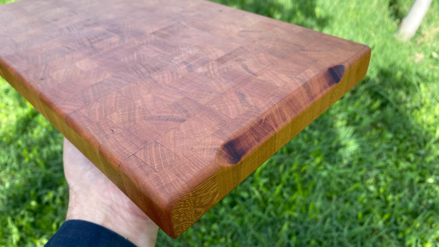 End Grain Cutting Board, Chopping Block, Butcher Block, Serving Board, Housewarming Gift, Bread Board, Cheese Board