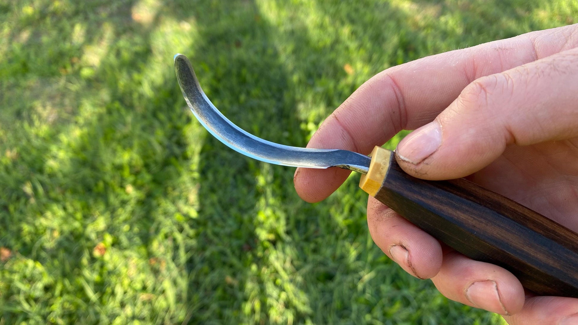 Hollow Back Spoon Knife Right Hand Open Curve, Hook Knife, Wood Carving Knife, Kuksa Knife, Carving Tool