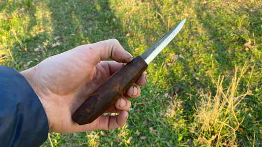 Sloyd Knife 80mm with Custom Handle-13, Wood Carving Knife, Spoon Carving Knife, Puukko Knife, Kuksa Knife, Carving Tool, Whittling Knife