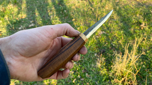 Sloyd Knife 80mm with Custom Handle-16, Wood Carving Knife, Spoon Carving Knife, Puukko Knife, Kuksa Knife, Carving Tool, Whittling Knife