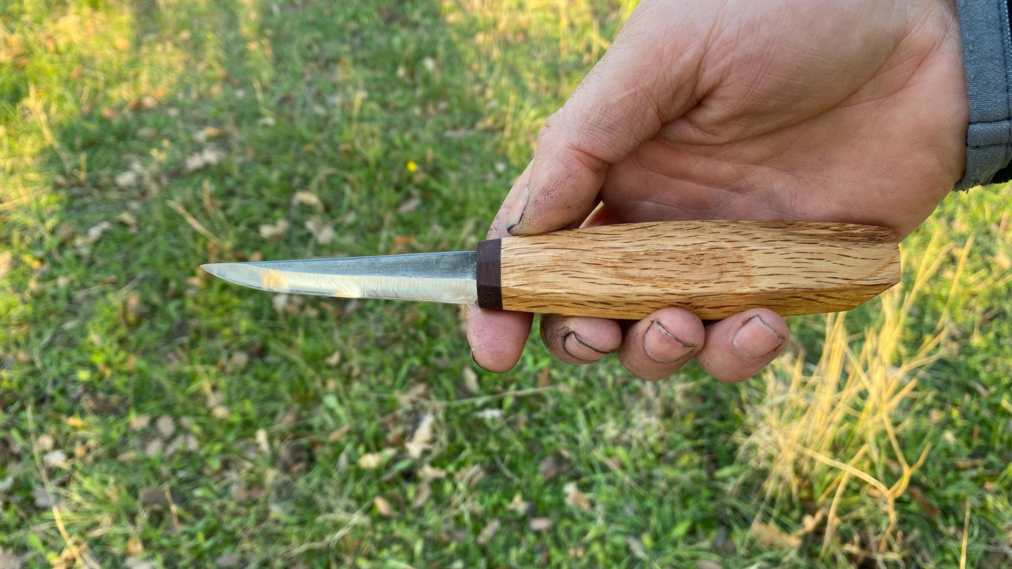 Sloyd Knife 80mm with Custom Handle-20, Wood Carving Knife, Spoon Carving Knife, Puukko Knife, Kuksa Knife, Carving Tool, Whittling Knife