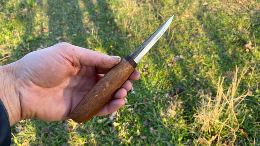 Sloyd Knife 80mm with Custom Handle-11, Wood Carving Knife, Spoon Carving Knife, Puukko Knife, Kuksa Knife, Carving Tool, Whittling Knife