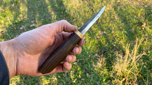 Sloyd Knife 80mm with Custom Handle-12, Wood Carving Knife, Spoon Carving Knife, Puukko Knife, Kuksa Knife, Carving Tool, Whittling Knife