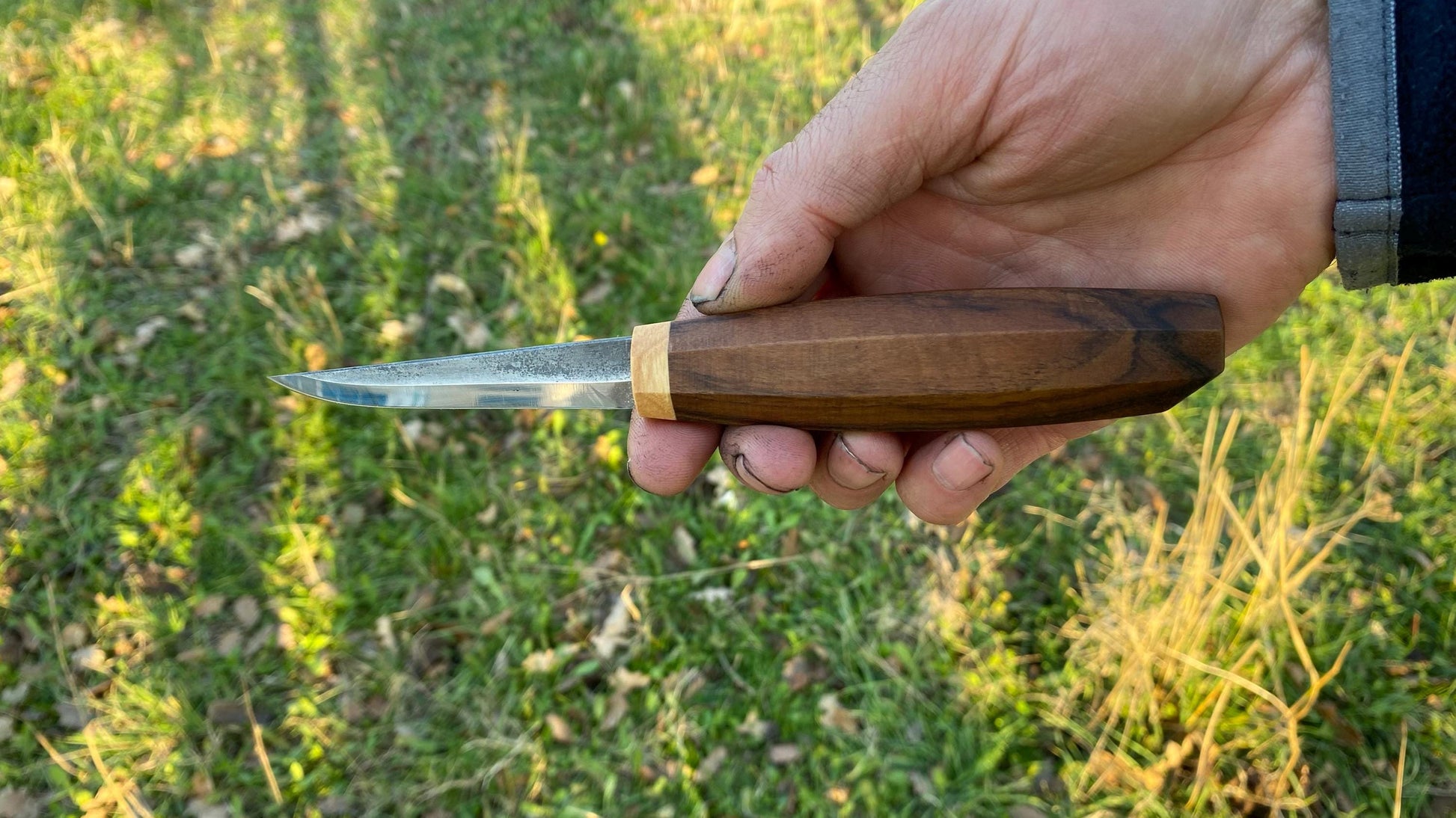 Sloyd Knife 80mm with Custom Handle-16, Wood Carving Knife, Spoon Carving Knife, Puukko Knife, Kuksa Knife, Carving Tool, Whittling Knife