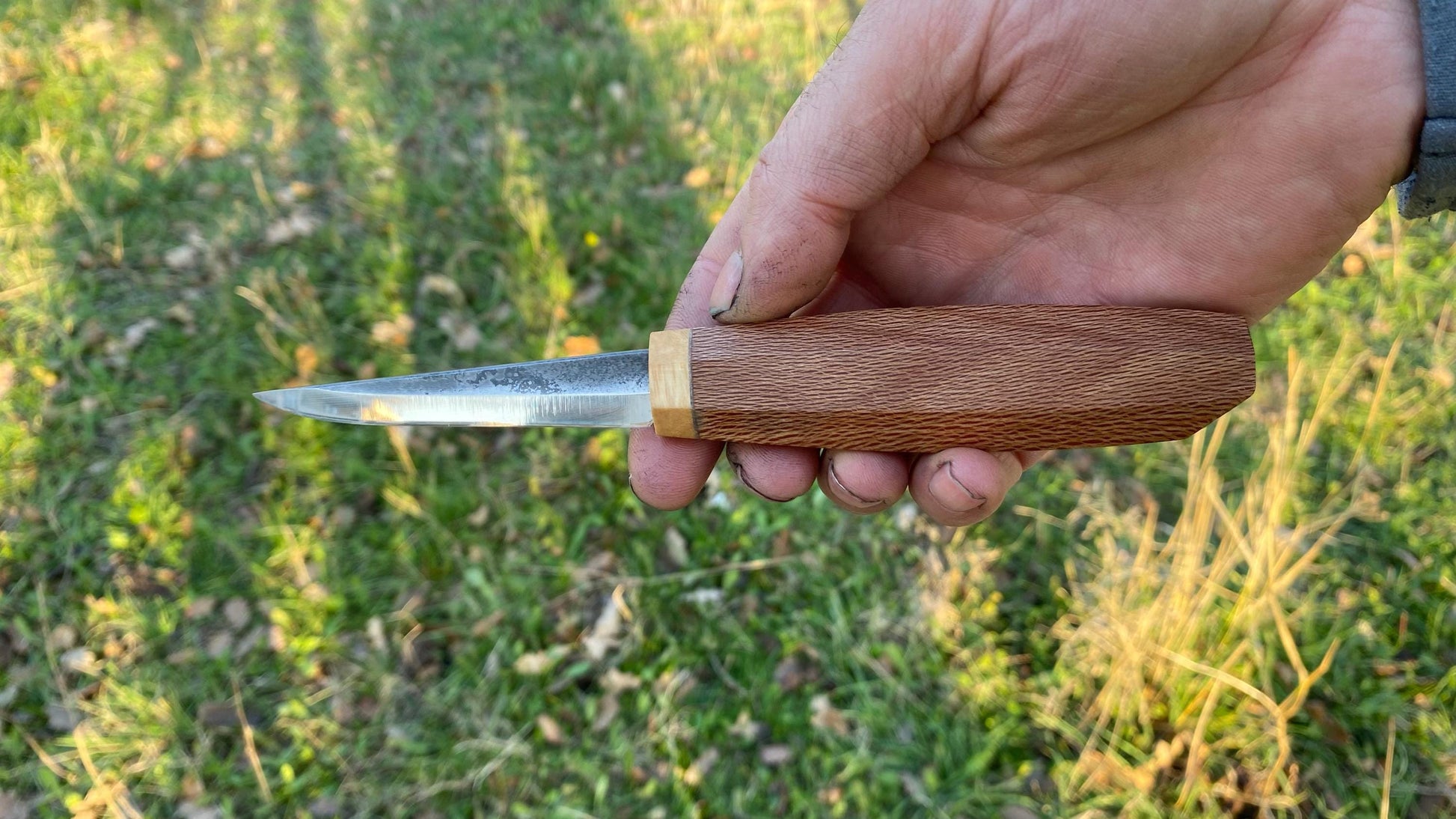 Sloyd Knife 80mm with Custom Handle-17, Wood Carving Knife, Spoon Carving Knife, Puukko Knife, Kuksa Knife, Carving Tool, Whittling Knife