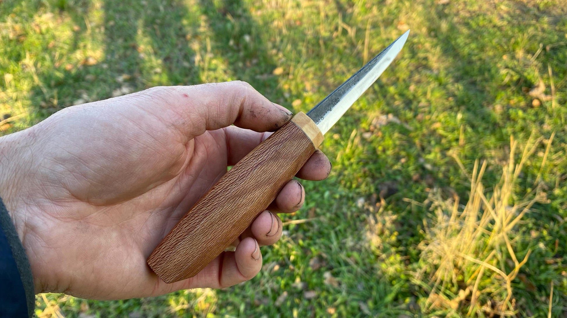 Sloyd Knife 80mm with Custom Handle-17, Wood Carving Knife, Spoon Carving Knife, Puukko Knife, Kuksa Knife, Carving Tool, Whittling Knife