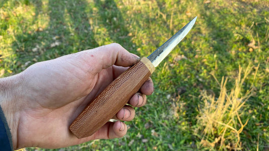 Sloyd Knife 80mm with Custom Handle-19, Wood Carving Knife, Spoon Carving Knife, Puukko Knife, Kuksa Knife, Carving Tool, Whittling Knife