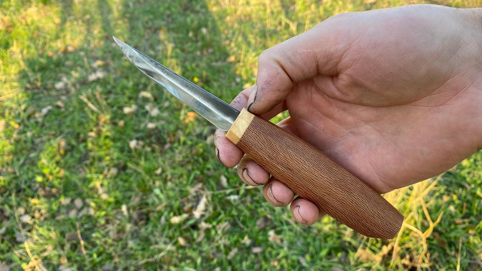 Sloyd Knife 80mm with Custom Handle-19, Wood Carving Knife, Spoon Carving Knife, Puukko Knife, Kuksa Knife, Carving Tool, Whittling Knife