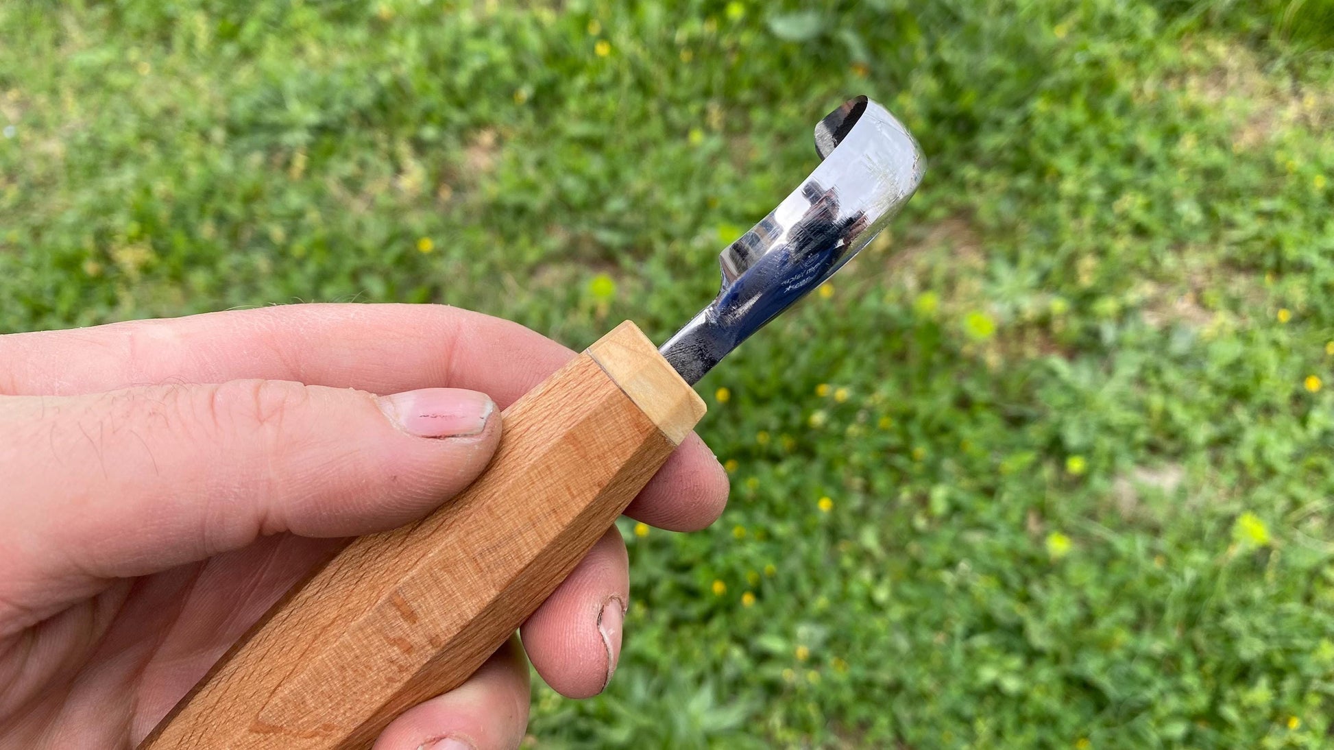 Mini Hollow Back Spoon Knife Left Hand Compound Curve, Hook Knife, Wood Carving Knife, Kuksa Knife, Carving Tool