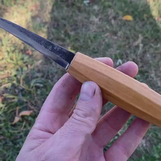 Sloyd Knife 80mm Straight Blade, Wood Carving Knife, Spoon Carving Knife, Puukko Knife, Kuksa Knife, Carving Tool