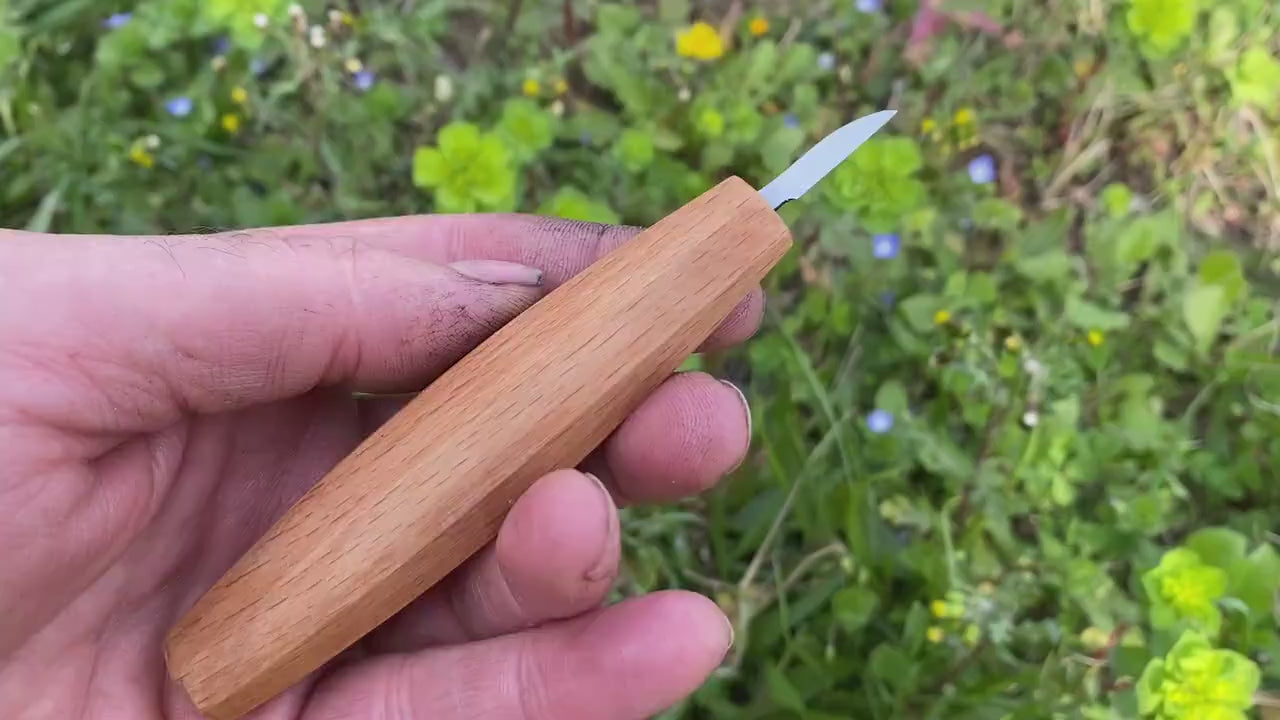 Micro Detail Carving Knife No 1, Figure Carving Knife, Whittling Knife, Wood Carving Knife, Wood Carving Tool, Chip Carving Knife